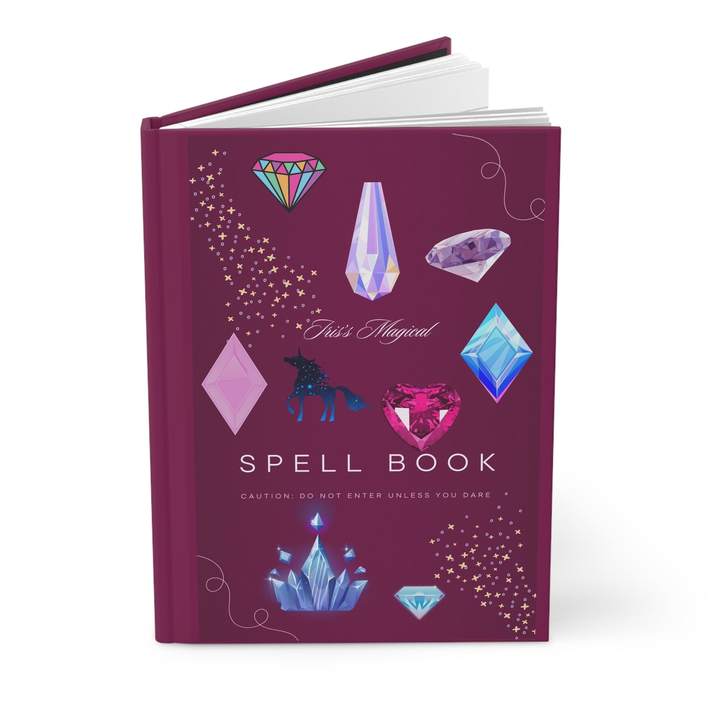 Ivy's Corner: Magical Spell Book Journal - Caution: Do Not Enter Unless You Dare