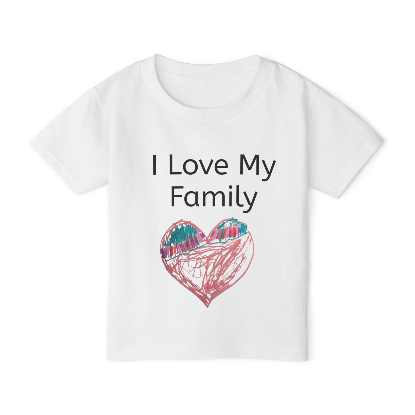 Ivy Design: "I love my family" Toddler T-shirt with "Love Heart"