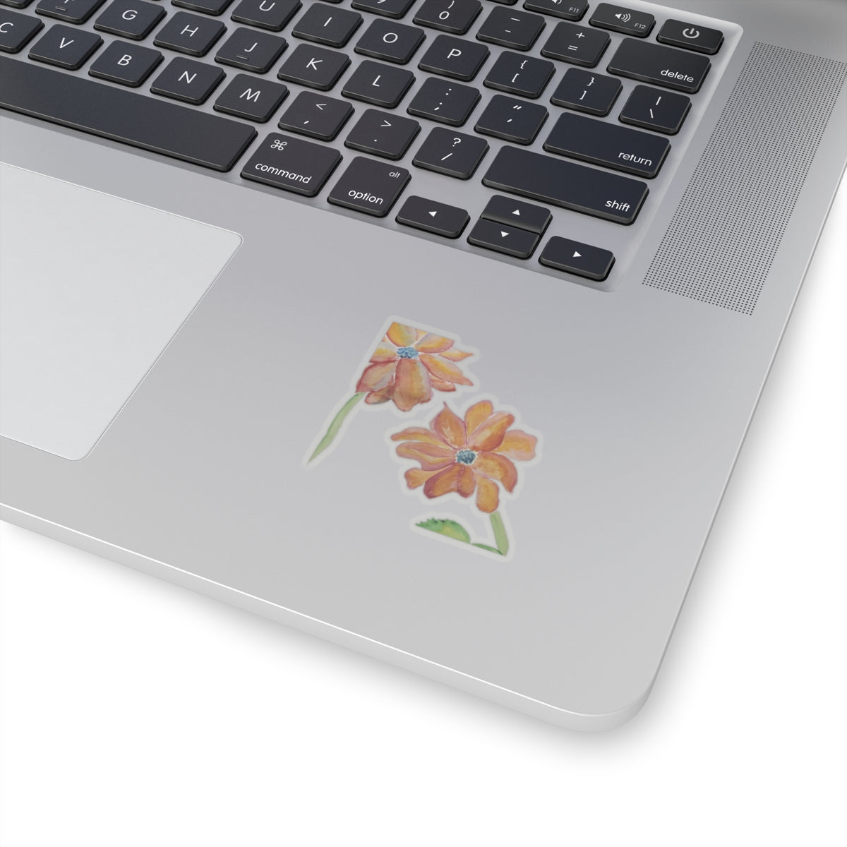 Warm Sunset Bloom Watercolor Sticker