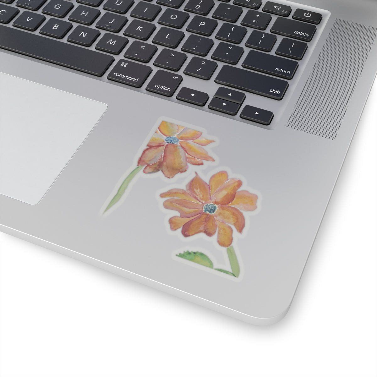 Warm Sunset Bloom Watercolor Sticker