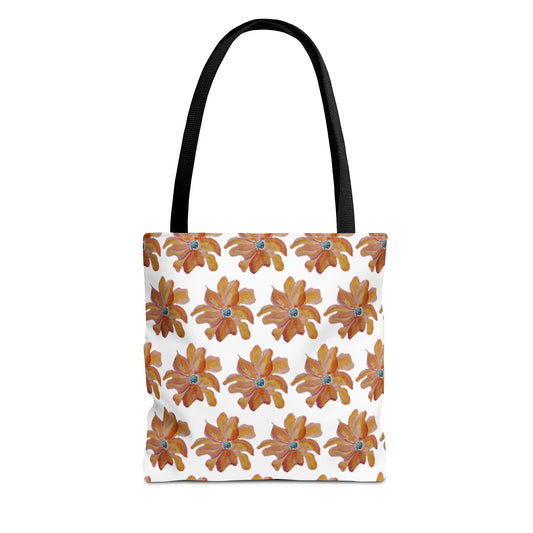 Warm Sunset Bloom Tote Bag (AOP)