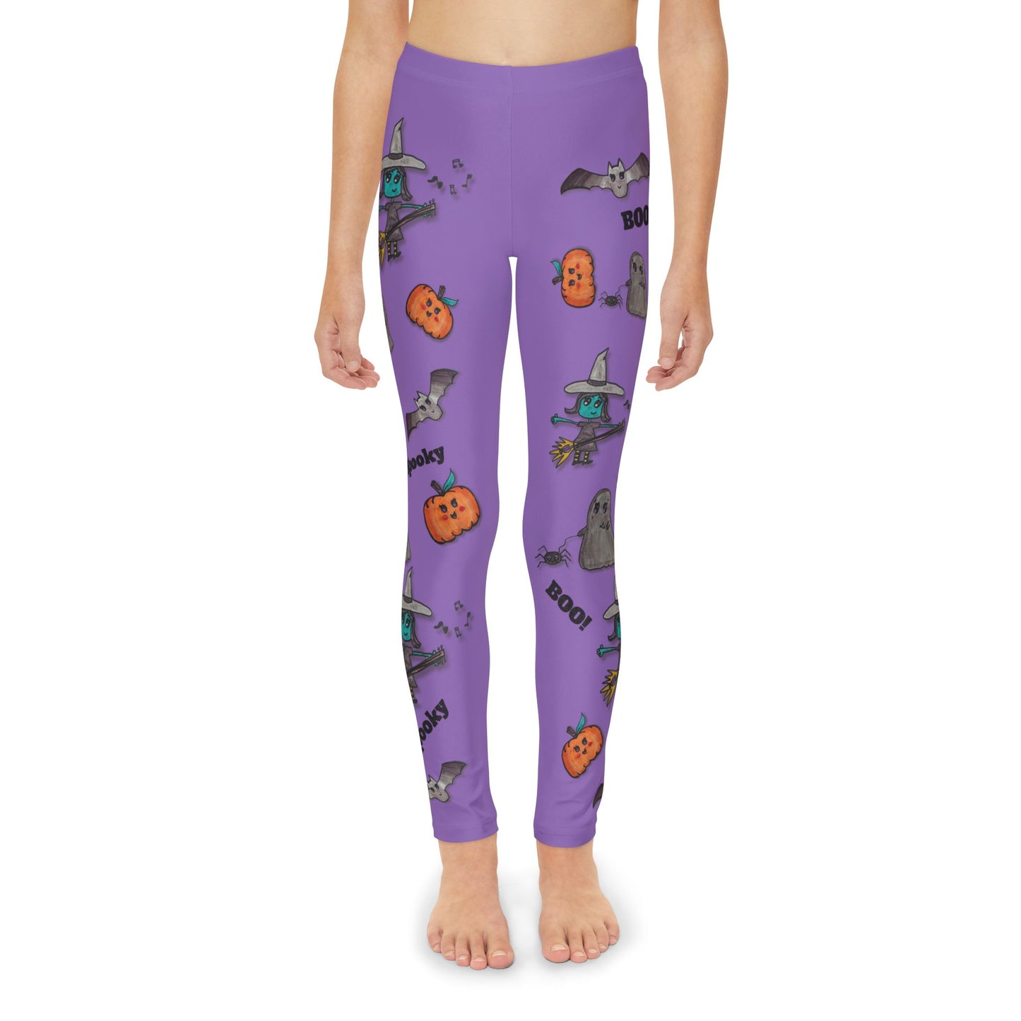 Spooky Jamboree - Youth Full-Length Leggings (Purple)