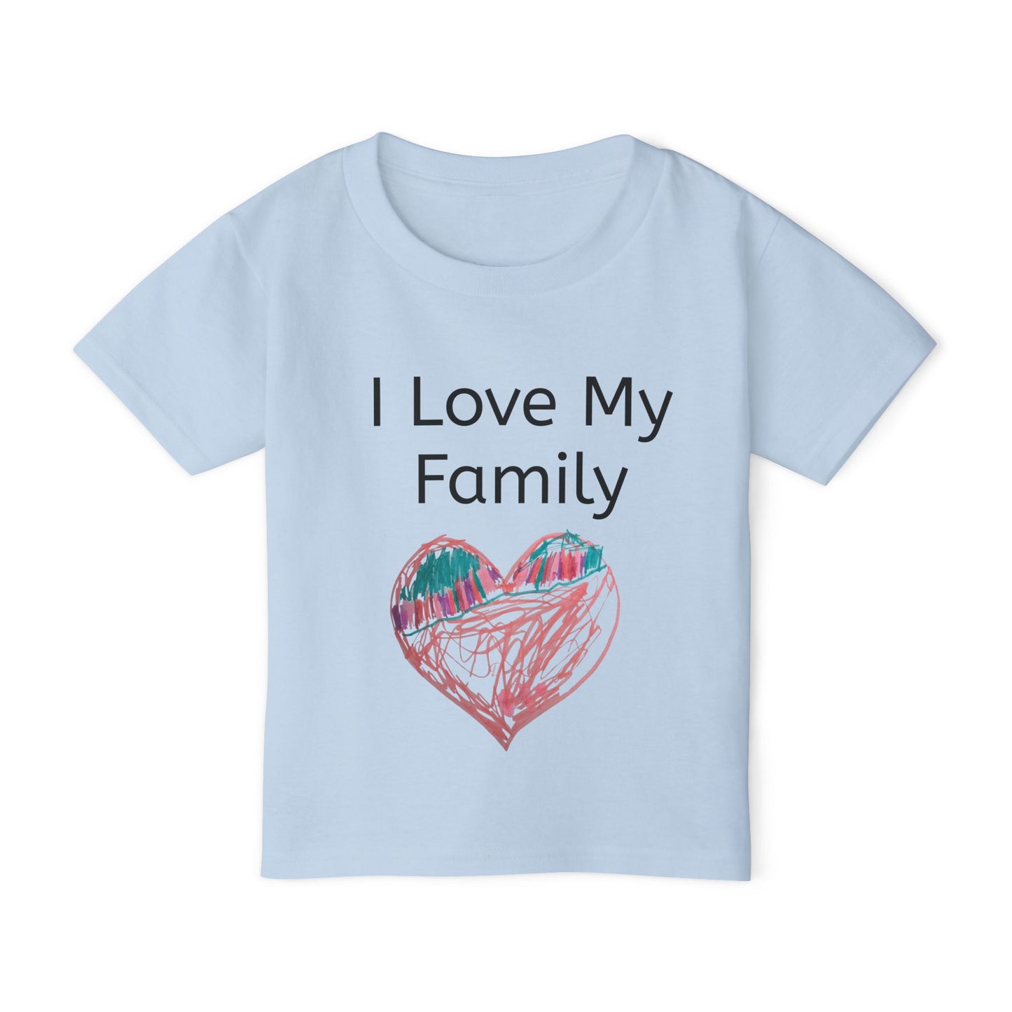 Ivy Design: "I love my family" Toddler T-shirt with "Love Heart"