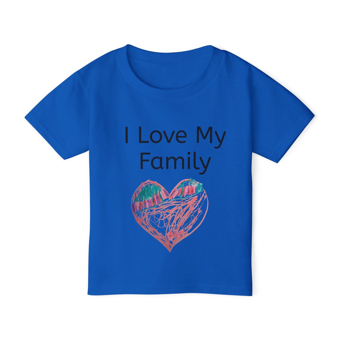 Ivy Design: "I love my family" Toddler T-shirt with "Love Heart"