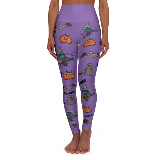 Spooky Jamboree - High Waisted Yoga Leggings