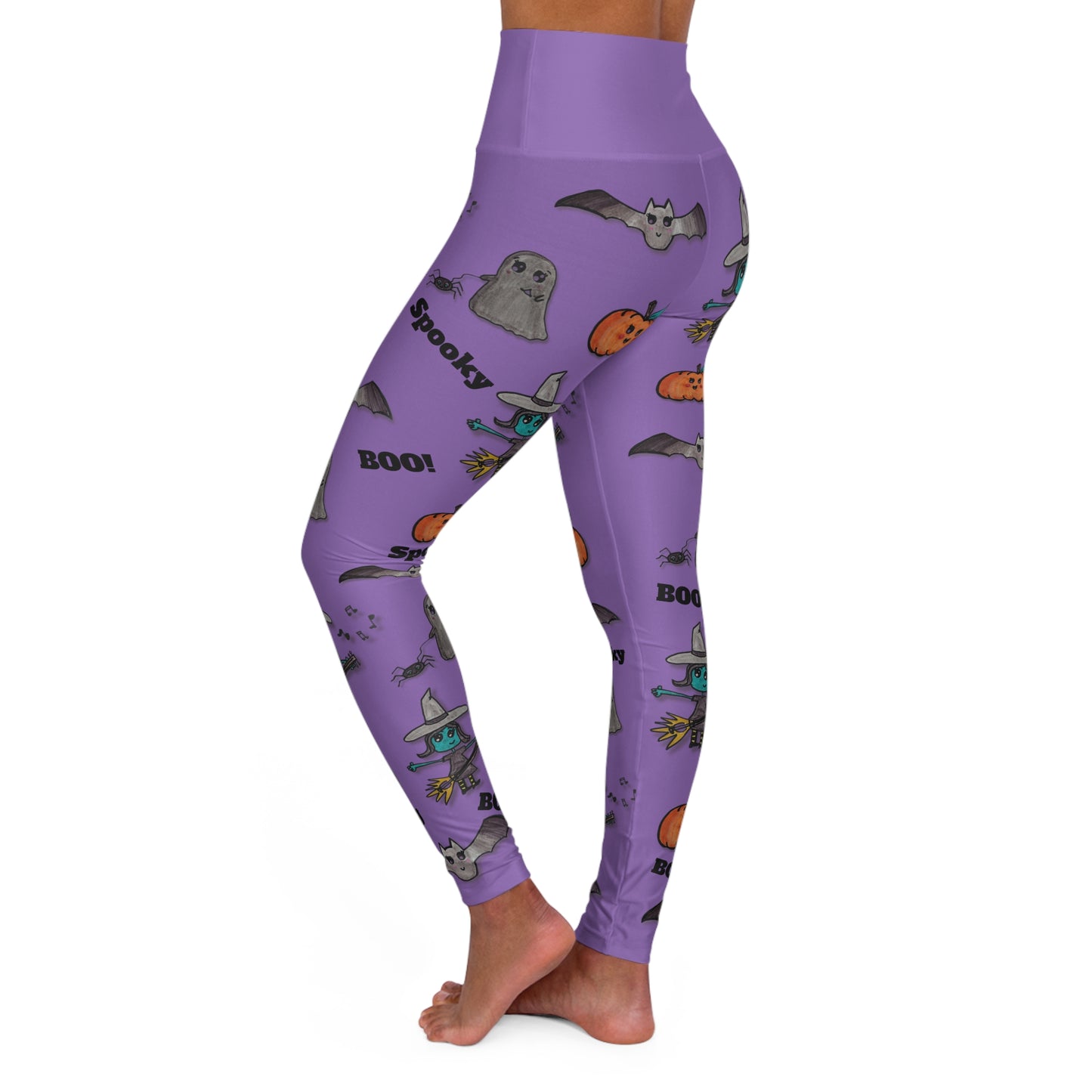 Spooky Jamboree - High Waisted Yoga Leggings