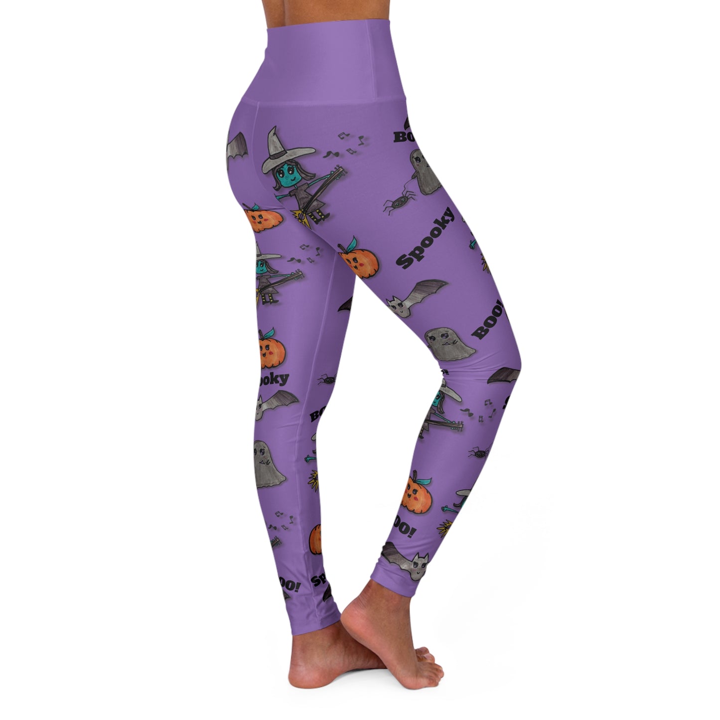 Spooky Jamboree - High Waisted Yoga Leggings