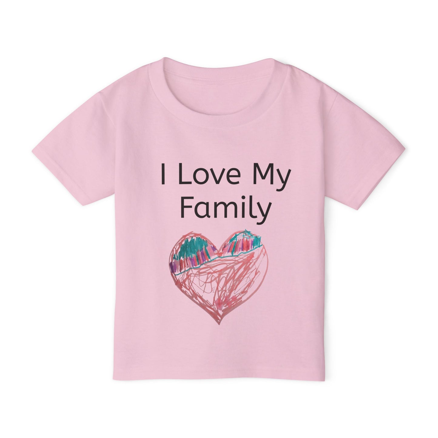 Ivy Design: "I love my family" Toddler T-shirt with "Love Heart"