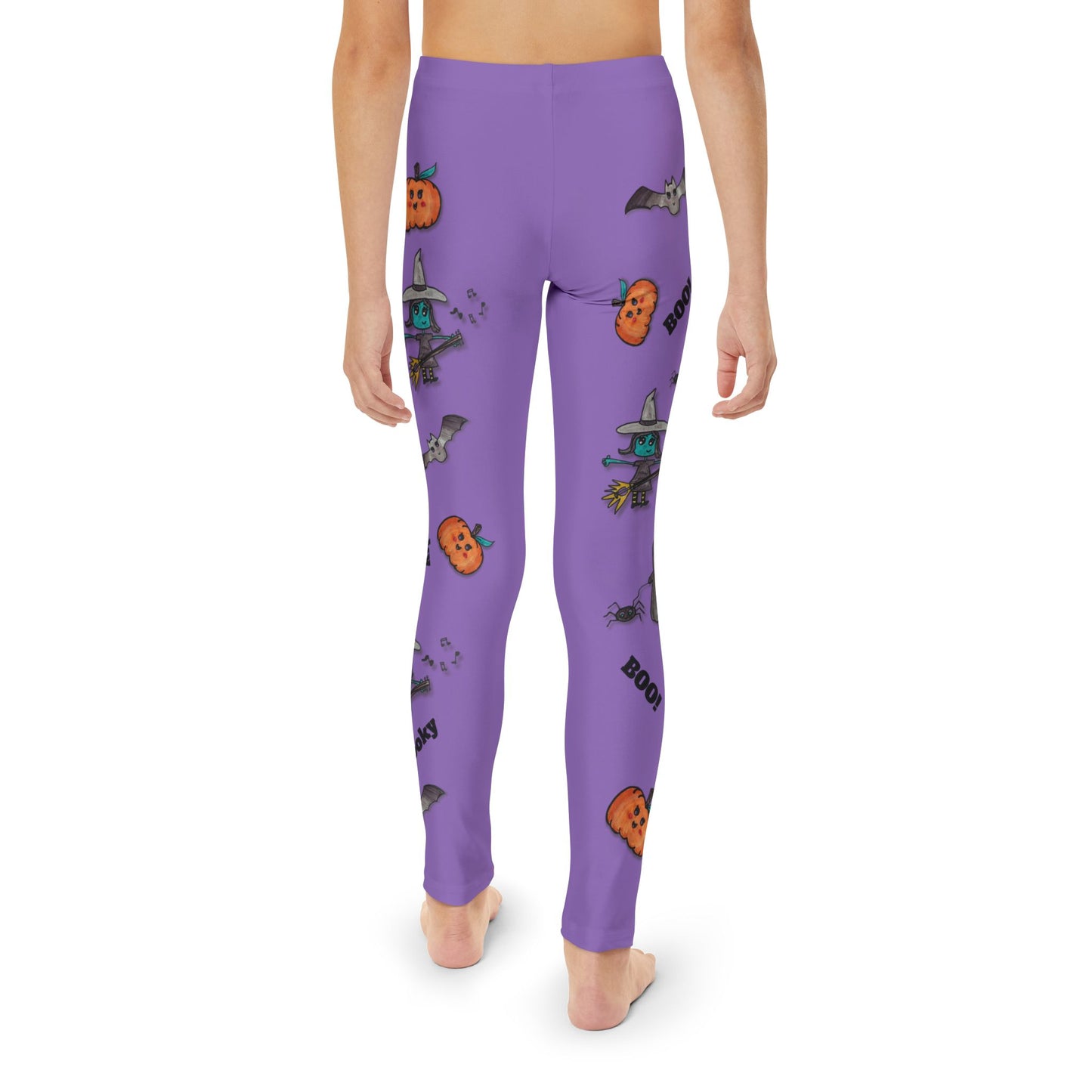 Spooky Jamboree - Youth Full-Length Leggings (Purple)