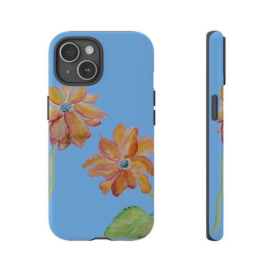 Warm Sunset Bloom iPhone 15 Tough Cases